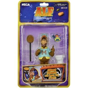 NECA ALF Gordon Shumway Collectible Figure with Mallet Fish Bucket, New